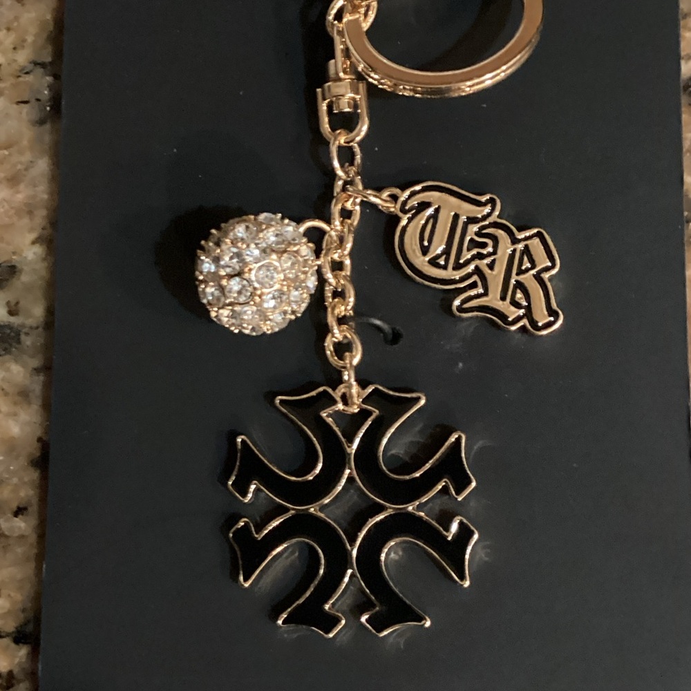NWOT True Religion Black and Gold Key Holder